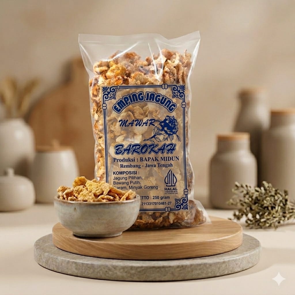 Emping Jagung Ukuran 1 kg